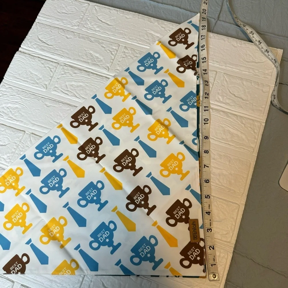 NEW Dog Triangle Bandanas 2 Pack “I Love My Dad” Size Large
